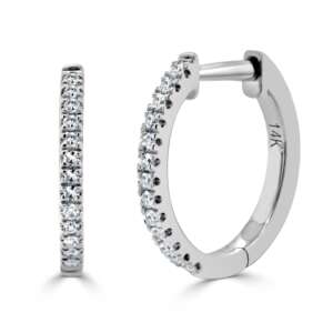 Diamond Huggie Earrings