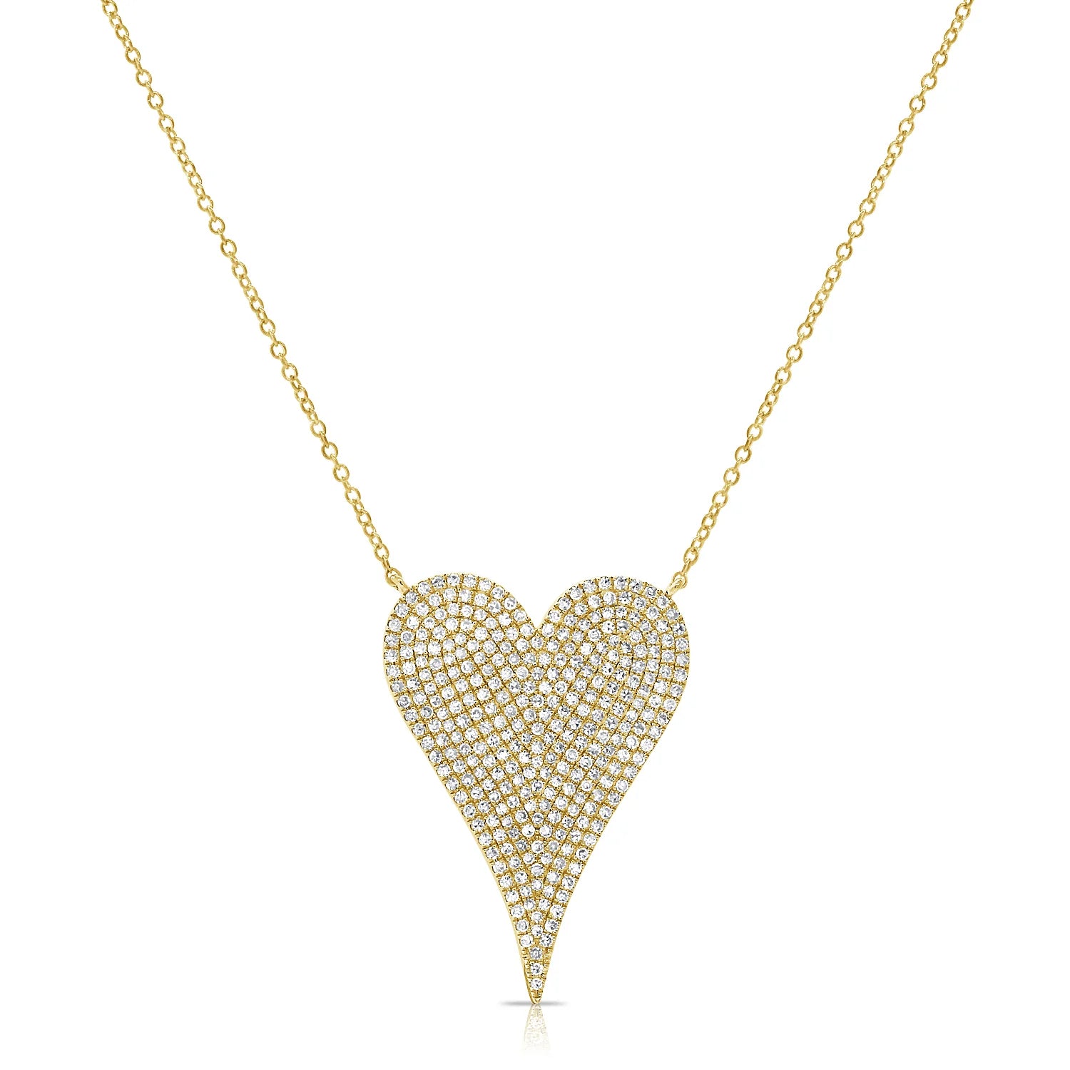 Gold & Diamond Heart Necklace