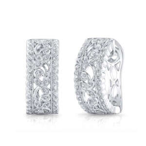 Filigree Diamond Earring